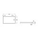 PLATO DE DUCHA RECTANGULAR ACRILICO 1400X800X135 GRANADA ROCA