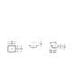 LAVABO CUADRADO BAJO ENCIMERA 400X350 THE GAP ROCA A3270YE000