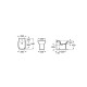 BIDE DEBBA SQUARE 540 MM ROCA A355994000