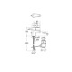 GRIFO BIDE MONOMANDO CROMADO VICTORIA PLUS ROCA A5A604FC00