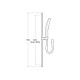 KIT DE DUCHA PLENUM 130/3 ROCA BLANCO MATE A5B8E14B00