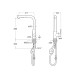 GRIFO MONOMANDO COCINA NEGRO MATE CALA ROCA A5A856ENB0