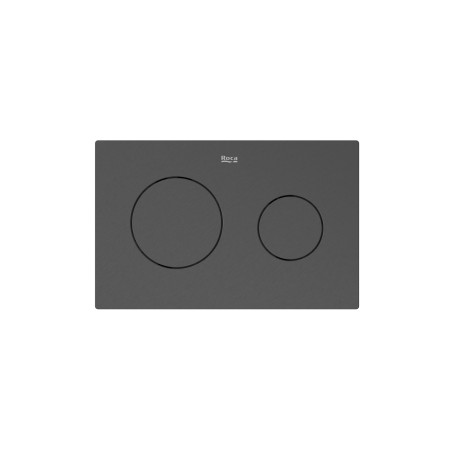 PLACA ACCIONAMIENTO PL10 DUAL NEGRO TITANIO CEPILLADO ROCA A8901890NM
