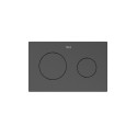 PLACA ACCIONAMIENTO PL10 DUAL NEGRO TITANIO CEPILLADO ROCA A8901890NM