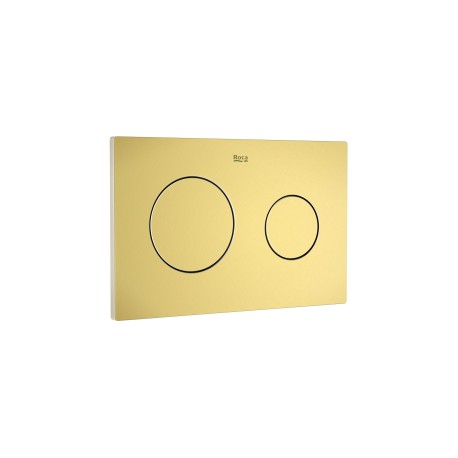 PLACA ACCIONAMIENTO PL10 DUAL ORO CEPILLADO ROCA A8901890VA