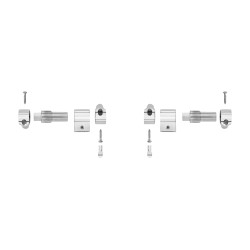 CONJUNTO BISAGRA ASIENTO WC INODORO ROCA CAIDA AMORTIGUADA AI0001200R