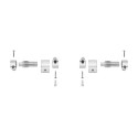 CONJUNTO BISAGRA ASIENTO WC INODORO ROCA CAIDA AMORTIGUADA AI0001200R