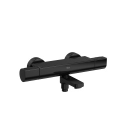 GRIFO TERMOSTATICO BAÑO-DUCHA T-1000 ROUND ROCA NEGRO A5A1209CN0