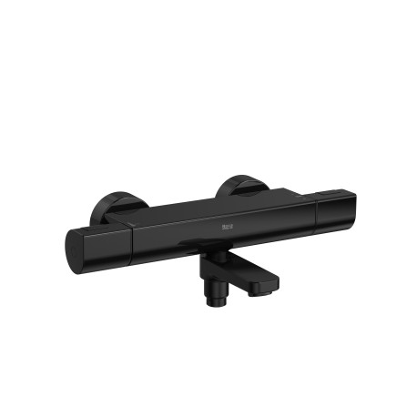 GRIFO TERMOSTATICO BAÑO-DUCHA T-1000 ROUND ROCA NEGRO A5A1209CN0