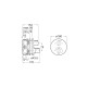GRIFO TERMOSTATICO EMPOTRABLE BAÑO-DUCHA T1000 ROCA
