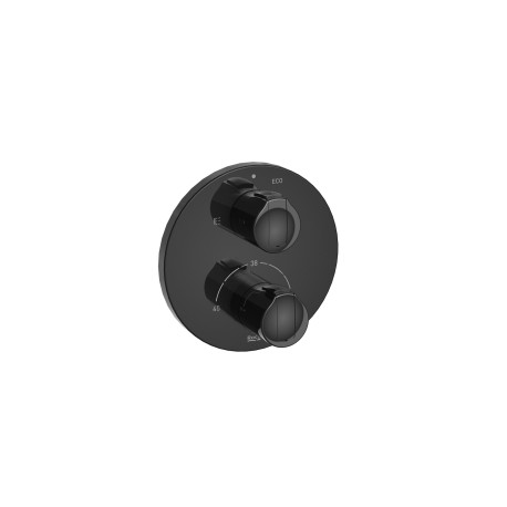 GRIFO TERMOSTATICO EMPOTRABLE BAÑO-DUCHA T1000 ROUND ROCA NEGRO A5A0C09CN0