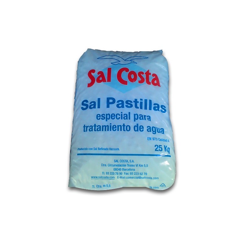 Sal para Descalcificador, Sal en tabletas, Sal Mineral, Sal para  Descalcificador de Agua 25 kg: : Jardín