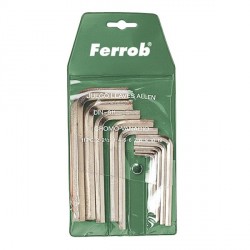 Llave acodada Allen Ferrob 11 piezas