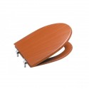 ASIENTO Y TAPA INODORO wc ROCA AMERICA CEREZO bisagra a inoxidable A801490M14