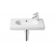 Lavabo cuadrado compacto Meridian Roca 550x320