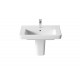 LAVABO MURAL DAMA CON SEMIPEDESTAL COMPACT ROCA