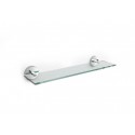 REPISA CRISTAL PARA BAÑO TWIN ROCA CON ADHESIVO O TORNILLOS A816708001