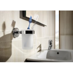 PORTAVASO PARED PARA BAÑO TWIN ROCA ADHESIVO O TORNILLOS A816705001