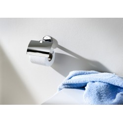 PORTARROLLO con TAPA PARA BAÑO TWIN ROCA CON ADHESIVO O TORNILLOS A816713001