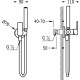 MONOMANDO EMPOTRAR PARA BIDE WC CLASS/LOFT TRES