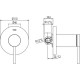 GRIFO EMPOTRAR DUCHA MONO-TERM TRES 20117702