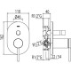 GRIFO EMPOTRAR BAÑO/DUCHA MONO-TERM TRES 20118002