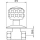 LLAVE DE PASO ROSCAR 1/2" TRES