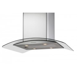 CAMPANA DECORATIVA ISLA GAMMA 90 cm inox cristal CATA 02025205