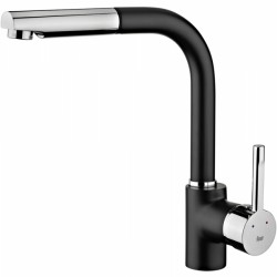 GRIFO cocina monomando TEKA CAÑO ALTO EXTRAIBLE ARK 938 N NEGRO 23938120n