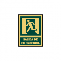 SEÑAL SEGURIDAD Y SALVAMENTO SALIDA EMERGENCIA SERIGRAFIA MATARO