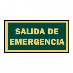 SEÑAL SEGURIDAD Y SALVAMENTO SALIDA EMERGENCIA SERIGRAFIA MATARO