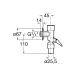 FLUXOR INODORO AQUALINE BASIC ROCA A5A9477C00