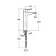 GRIFO MONOMANDO LAVABO CAÑO ALTO ATLAS ROCA CUERPO LISO