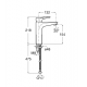 GRIFO MONOMANDO LAVABO CAÑO MEZZO PLUS ATLAS ROCA CUERPO LISO