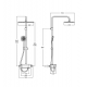 COLUMNA DUCHA TERMOSTATICA DECK-T SQUARE ROCA A5A9C88C00