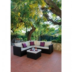 CONJUNTO DE JARDIN BARBADOS RATAN SINTETICO